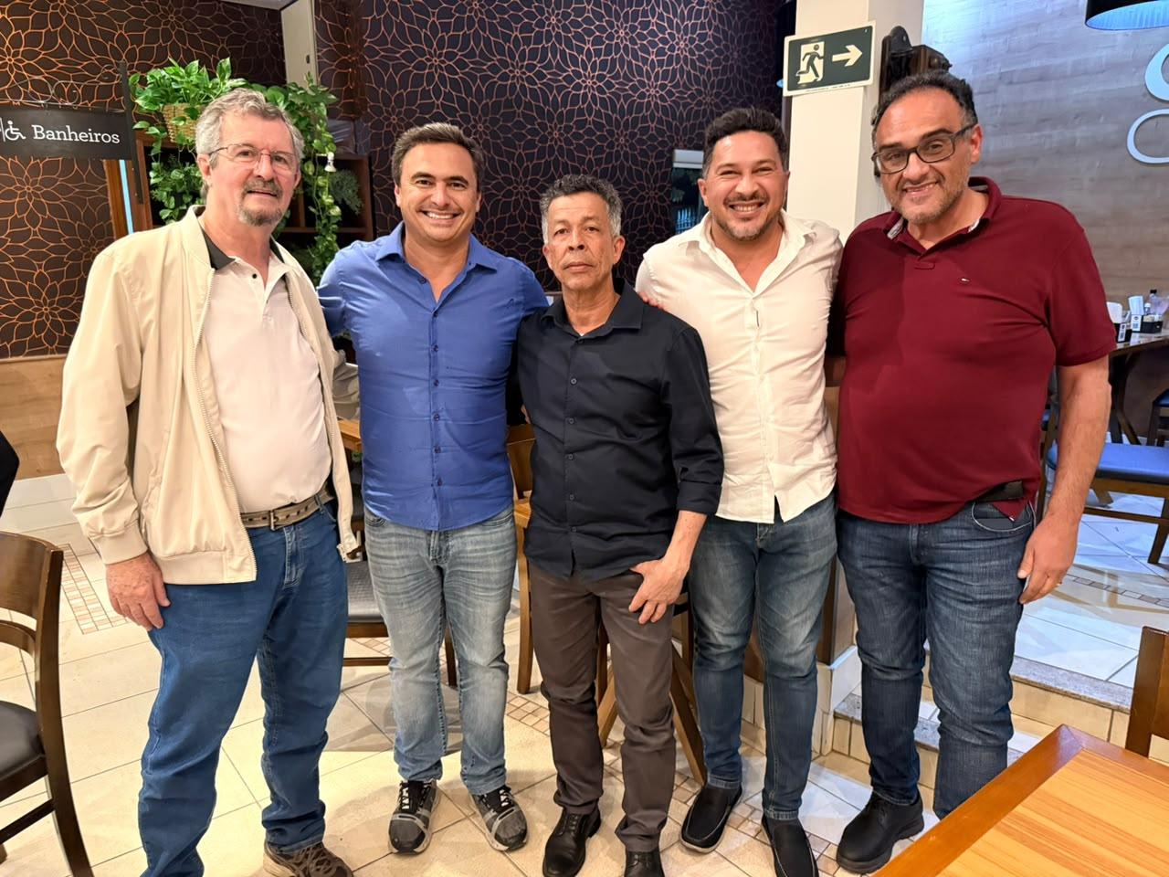 Duzão Leme reúne vice-prefeito Dr. Maurício, de Cosmópolis, com o deputado federal Mauricio Neves